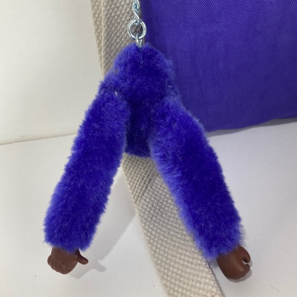 Kipling Alvar Xtra Small Mini Triple Zip Crossbody Shoulder Bag Dark Purple - Picture 7 of 9